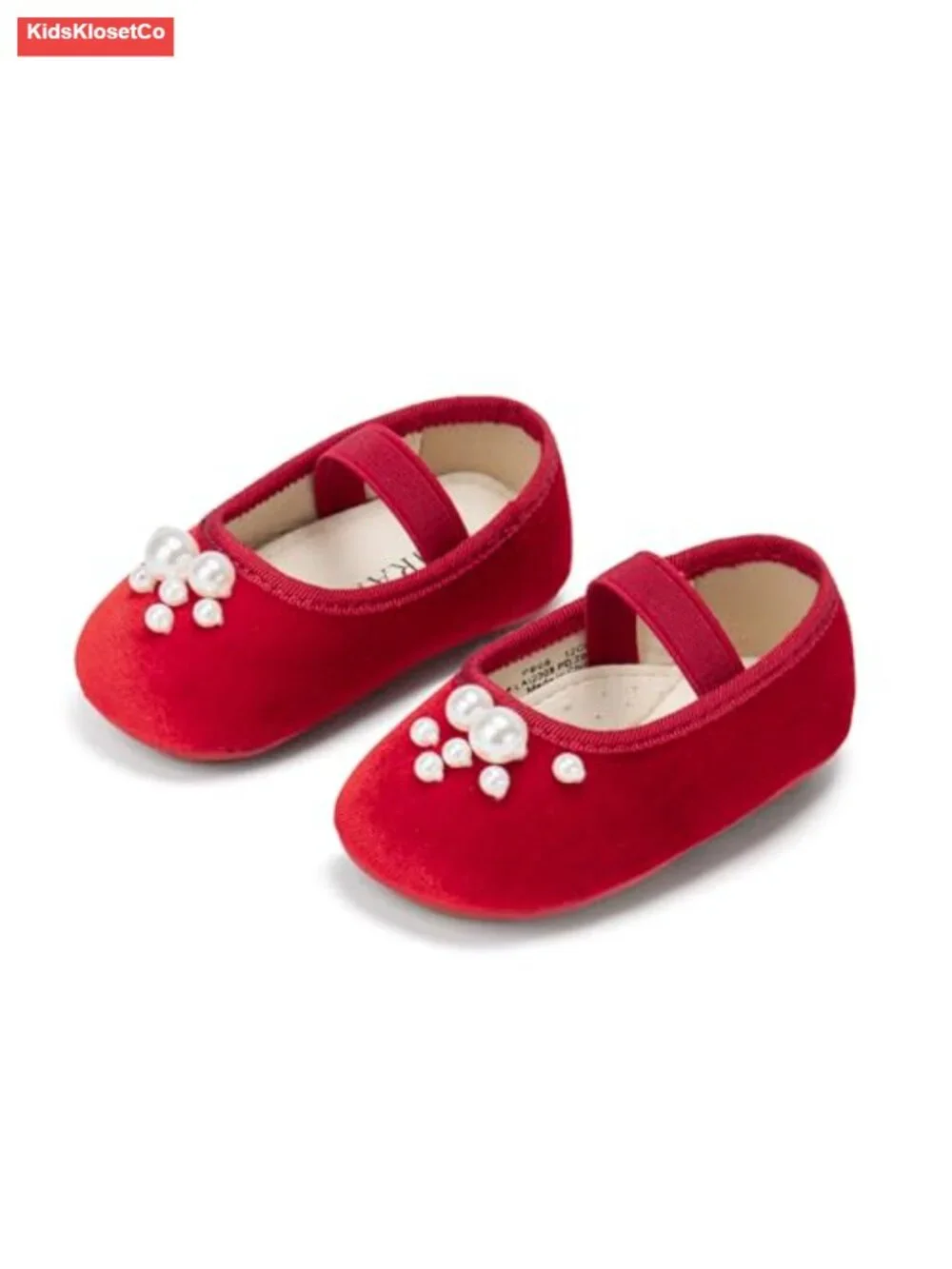 Baby Girls Mary Jane Flats - Soft Rubber Sole Toddler Walking Shoes Princess